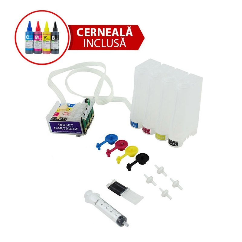Sistem de alimentare continua CISS pentru Epson T2991 T2992 T2993 T2994 fara cerneala - imagine 3